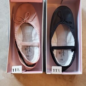 ABT (American Ballet Theatre) Toddler / LittleKids Ballet Shoes - Pink and Black